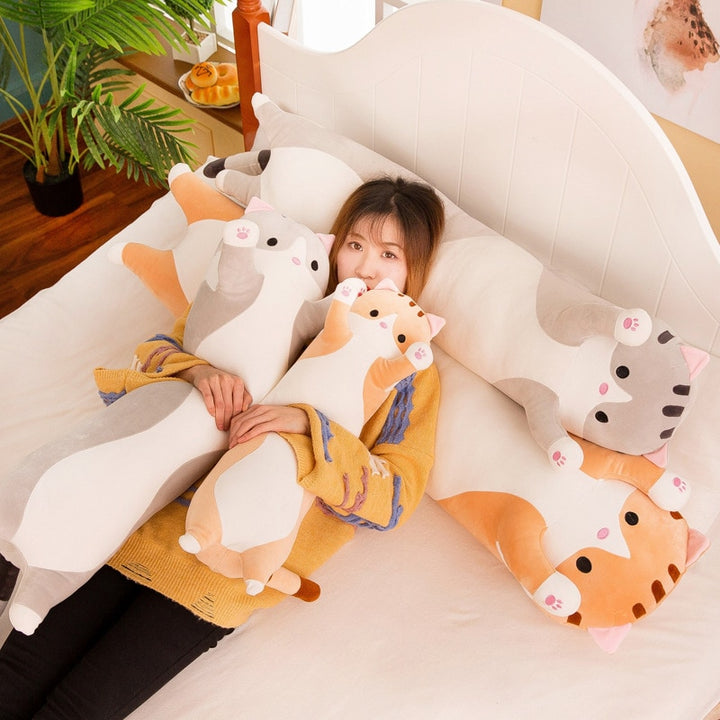 Long Cat Pillow for Kids