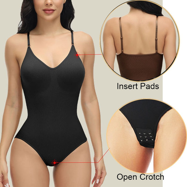 V Neck Compression Body Suits